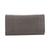 color Gray, Mancini Leather Goods | Women's Pebbled Collection RFID Secure Trifold Wing Wallet