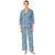 商品第1个颜色Navy Print, Ralph Lauren | Ralph Lauren Women's 3/4 Sleeve and Pants Pajama Set