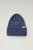 商品Woolrich | Ribbed Beanie in Merino Wool颜色Grey Blue