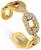颜色: Gold, Giani Bernini | Cubic Zirconia Link Adjustable Toe Ring in Sterling Silver (also in 18k Gold-Plated Sterling Silver), Exclusively at Macy's