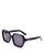 商品Dior | DiorMidnight S2F Geometric Sunglasses, 56mm颜色Sblk/smk