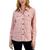 商品Tommy Hilfiger | Women's Collared Plaid Shirt Jacket颜色Hillside Plaid- Bridal Rose/stone Grey Heather