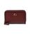 Coach | Braided Leather Trim Small Zip Around Card Case, 颜色Wine