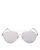 商品Givenchy | Women's Brow Bar Aviator Sunglasses, 56mm颜色Silver/White