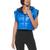 商品Calvin Klein | Women's Cropped Hooded Boxy Vest颜色Blue Wave/black