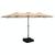 商品第1个颜色Brown, Sunnydaze Decor | 15ft Double-Sided Outdoor Patio Umbrella With Crank Sandbag Base Market