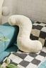 商品Urban Outfitters | Squiggle Acid Wash Throw Pillow颜色Cream