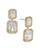 颜色: Gold, Nadri | Emerald Cut Halo Drop Earrings in 18K Gold Plated or Rhodium Plated