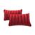 商品第3个颜色Maroon, Cheer Collection | Faux Fur Decorative Pillow Set of 2, 12" x 20"