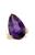 颜色: yellow-amethyst, Savvy Cie Jewels | 18K GOLD PLATED OVER STERLING SILVER TEARDROP RINGS