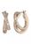 商品Givenchy | Gold Tone 19 Millimeter Crystal Overlap Hoop Earrings颜色GOLD
