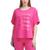 商品Tommy Hilfiger | Tommy Hilfiger Sport Womens Plus Logo Cotton Pullover Top颜色Fuchsia