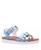 颜色: Blue, Nina | Big Girls Lacey Season Fastening Strap Sandals