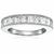 商品第2个颜色white, Vir Jewels | 2 cttw Princess Cut Diamond Wedding Band with Milgrain 14K White or Yellow Gold