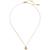 color S, Kate Spade | Gold-Tone Pavé Initial Mini Pendant Necklace, 16" + 3" extender