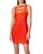 color Poppy, Herve Leger | Icon Strappy Mini Dress