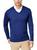 Club Room | Mens Merino Wool V-Neck Sweater, 颜色crew blue heather