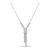 商品第1个颜色Sterling Silver, Macy's | Cubic Zirconia Infinity Frontal Drop Adjustable Necklace (6.6 ct. t.w.) in 18K Sterling Silver or Sterling Silver