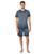 Barefoot Dreams | Malibu Collection® Tri-Blend Tee and Shorts Set, 颜色Indigo