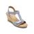 商品Rockport | Women's Blanca T Strap Wedge Sandals颜色Blue