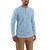 商品Carhartt | Carhartt Men's Relaxed Fit Heavyweight LS Henley Pocket Thermal T-Shirt颜色Alpine Blue Heather