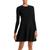 商品AQUA | A Line Cashmere Dress - 100% Exclusive颜色Black