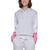 color Optic Heather White Candy, Calvin Klein | Women's Colorblocked Hoodie