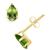 商品第8个颜色Peridot, Macy's | Gemstone Stud Earrings in 10k Yellow Gold
