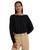 颜色: Black, Ralph Lauren | Petite Cotton-Blend Dolman-Sleeve Sweater