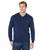 商品Lacoste | Long Sleeve Solid V-Neck Sweater颜色Dark Indigo Blue