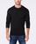 颜色: Deep Black, Club Room | Men's Solid Crew Neck Merino Wool Blend Sweater, Created for Macy's