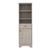 颜色: Grey, FM Furniture | Alaska Tall Linen Cabinet, With Three Storage Shelves, Single Door Cabinet