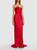 GIUSEPPE DI MORABITO | Shiny Jersey Strapless Long Dress, 颜色Red