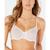 商品第2个颜色Poplin White, DKNY | Women's Monogram Mesh Unlined Demi Bra DK4039