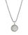 颜色: W/Silver, David Yurman | Sterling Silver Cable Collectibles Initial Charm Necklace with Diamonds, 18"