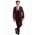 商品第6个颜色Burgundy, Perry Ellis | Big Boy's 5-Piece Shirt, Tie, Jacket, Vest and Pants Solid Suit Set