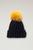 商品Woolrich | Wool Beanie with Cashmere Pom-Pom颜色Dark Blue