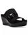 颜色: Black, Anne Klein | Women's Rikki Double Band Wedge Sandals