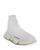 商品Balenciaga | Women's Speed 2.0 Knit High Top Sock Sneakers颜色Bianco/Black Transparent