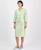 颜色: Celery, Le Suit | Women's Collarless Three-Button 3/4-Sleeve Jacket & Slim Skimmer Skirt Set, Regular & Petite