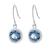 商品Giani Bernini | Fine Crystal 6mm Bezel Drop Earrings in Sterling Silver颜色Light Blue