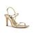 颜色: Gold Mirror Metallic- Manmade, Nine West | Women's Olah Square Toe Heeled Dress Sandals