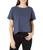 商品Calvin Klein | Women's Short Sleeve Cropped Logo T-Shirt颜色Stonewash Heatehr