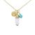 颜色: Turquoise, CHARGED | Crystal Gemstone Charm Necklace