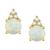 商品第7个颜色Opal with 14k Gold, Macy's | Gemstone & Diamond Accent Stud Earrings