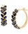 颜色: Sapphire, Macy's | Emerald Marquise-Cut Leaf Design Small Hoop Earrings (4 ct. t.w.) in 14k Gold, 0.67" (Also in Ruby & Sapphire)