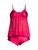 商品In Bloom | 2-Piece Satin Camisole & Shorts Set颜色BRIGHT RED