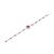 颜色: RHODOLITE, Macy's | Aquamarine (1/5 ct. t.w.) & Enamel Bead Link Bracelet in Sterling Silver (Also in Additional Gemstones)