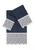 颜色: Navy, Linum Home Textiles | ARIAN 3PC Cream Lace Embellished Towel Set