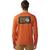 Mountain Hardwear | MHW Logo In A Box Long-Sleeve T-Shirt - Men's, 颜色Raw Carnelian